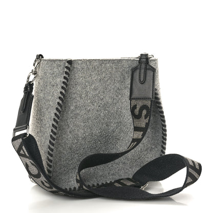 Stella McCartney Eco Felt Mini Logo Crossbody Smoke Slate 2 of 10
