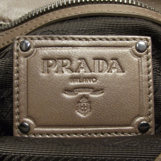 Prada Nappa Ruffle Resin Chainlink Bag Gold 8 of 12