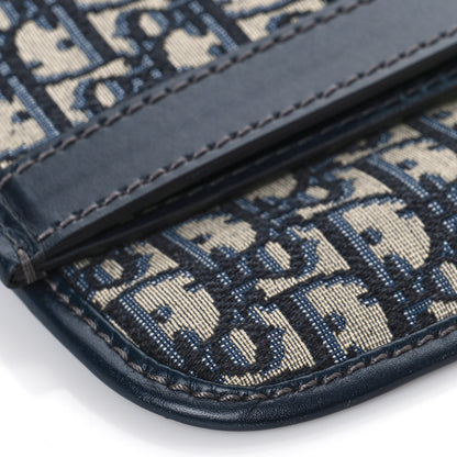 Christian Dior Oblique Fold Over Clutch Blue 8 of 10