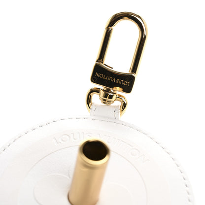 Louis Vuitton Calfskin Monogram LV Cup Bag Charm White 5 of 7