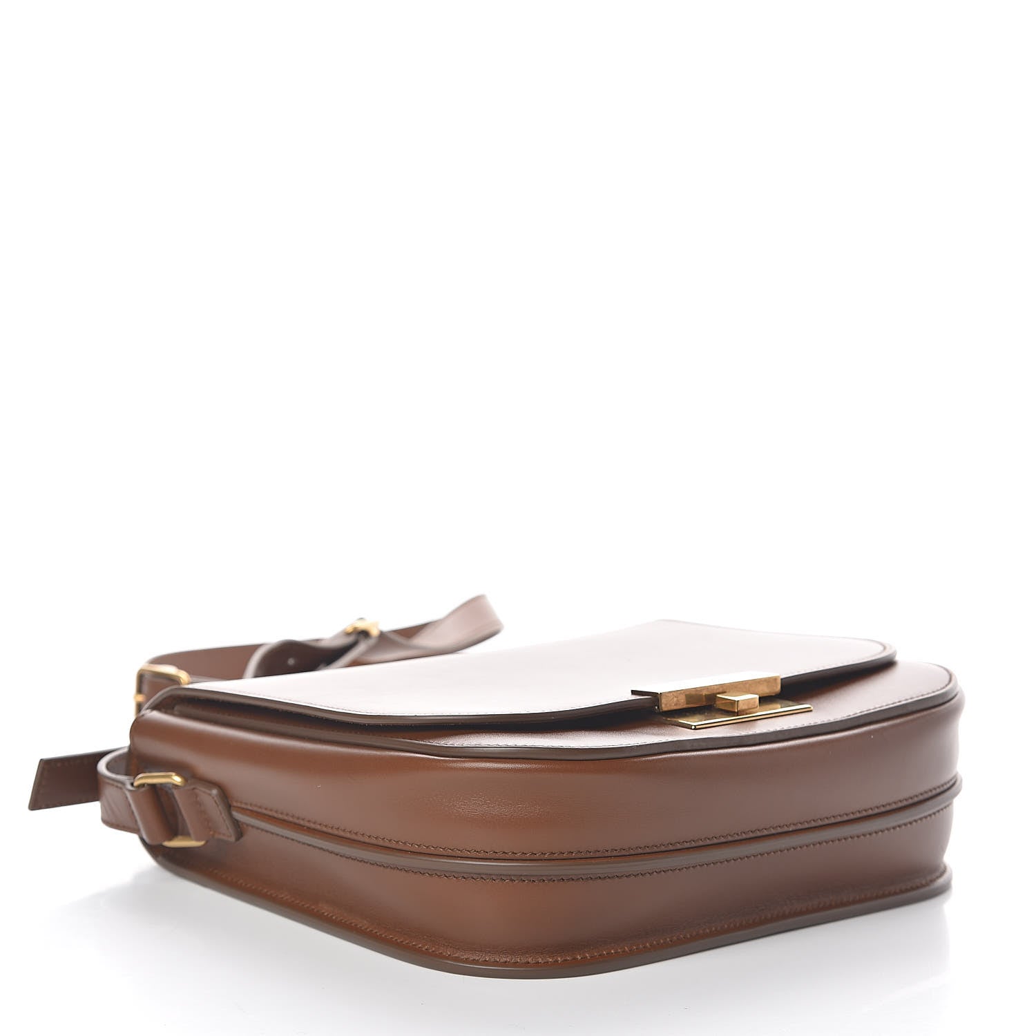 Saint Laurent Calfskin Betty Messenger Deep Moka 4 of 14