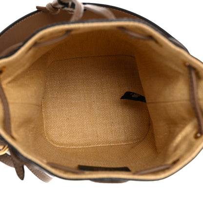 Fendi Raffia Vitello King Lucido F is Fendi FF Embroidered Mini Mon Tresor Bucket Bag Grano Sand 5 of 19
