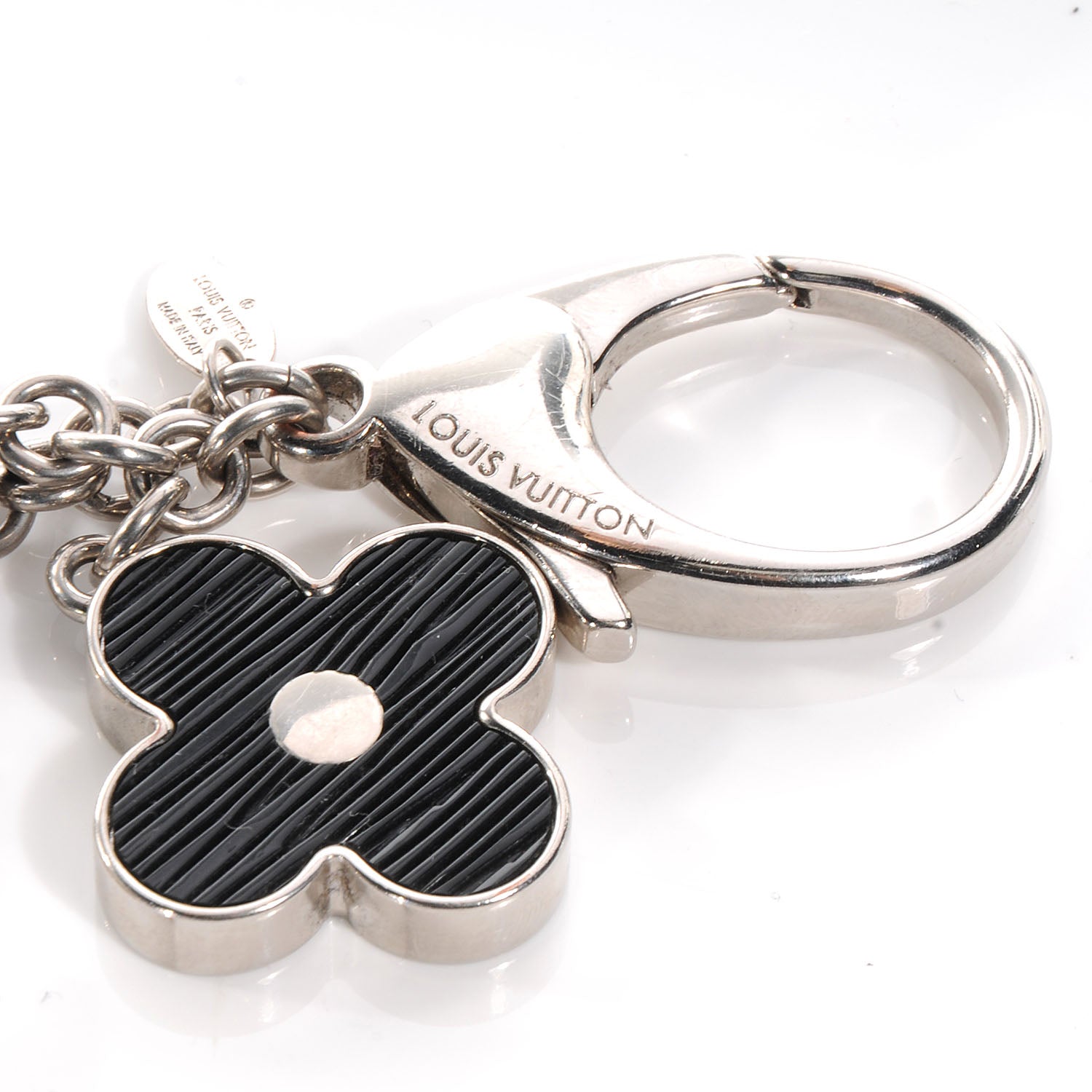Louis Vuitton Electric Epi Fleur d Epi Bag Charm Black 4 of 6