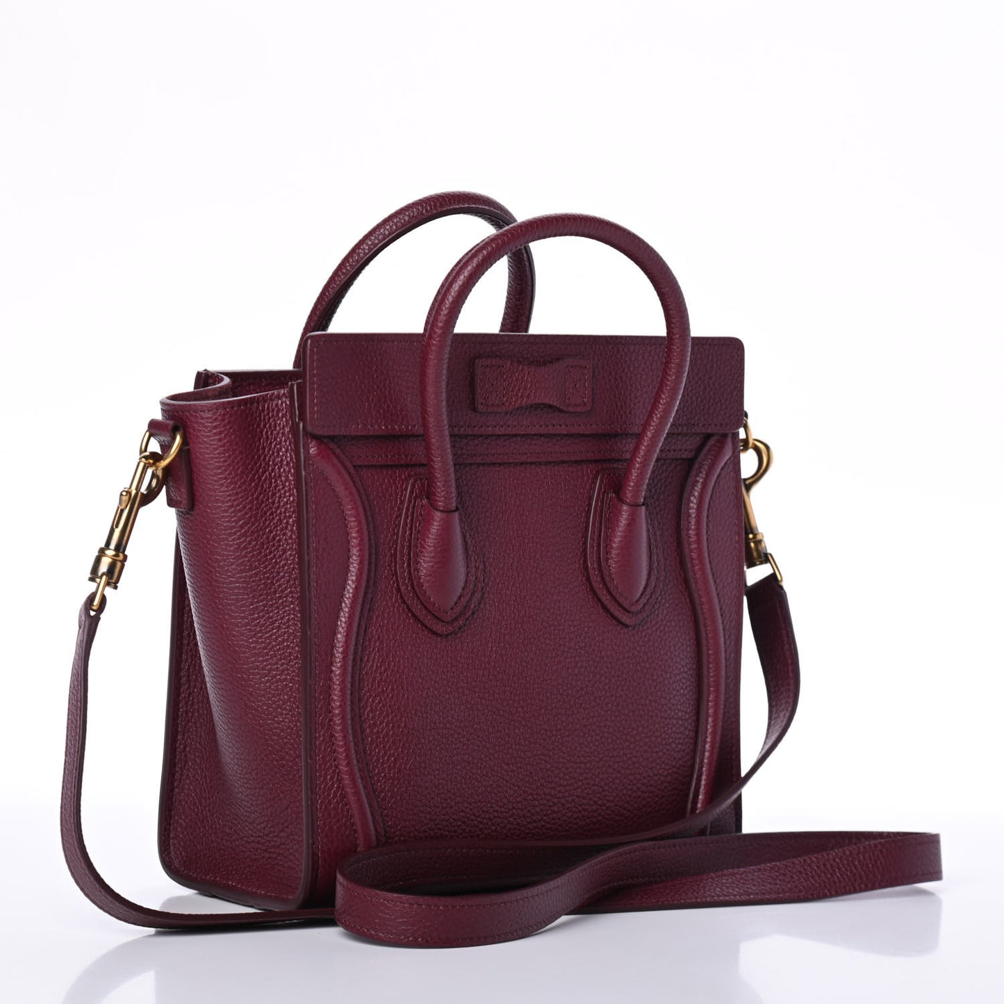 Drummed Calfskin Nano Luggage Acai