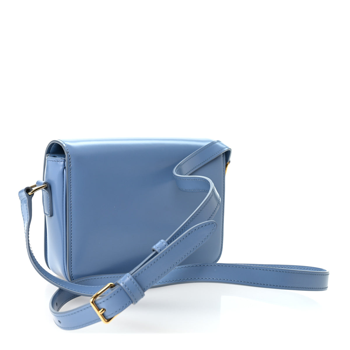 Celine Shiny Calfskin Teen Triomphe Azure 3 of 10