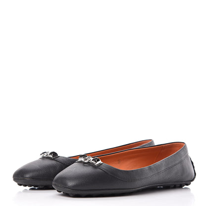 Hermes Epsom Liberty Ballerina Flats 38.5 Black 3 of 11