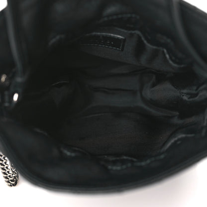 Gucci Sakai Be Green Calfskin Diagonal Stitched Mini Blondie Bucket Bag Black 5 of 8