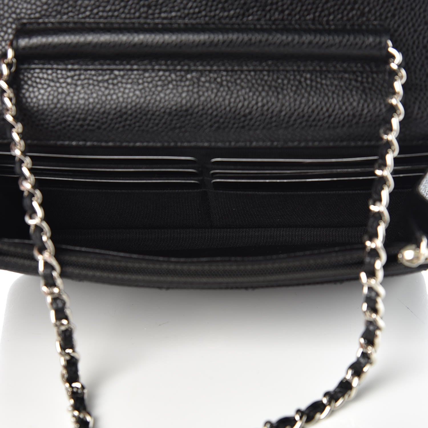 Chanel Caviar Quilted Wallet On Chain WOC Black 5 of 11