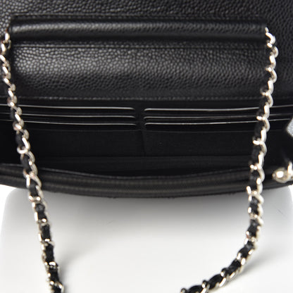 Chanel Caviar Quilted Wallet On Chain WOC Black 5 of 11