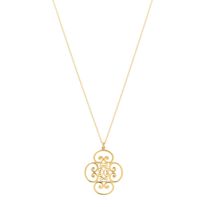 Tiffany 18K Yellow Gold Paloma Picasso Venezia Goldoni Quadruplo Pendant Necklace 1 of 5