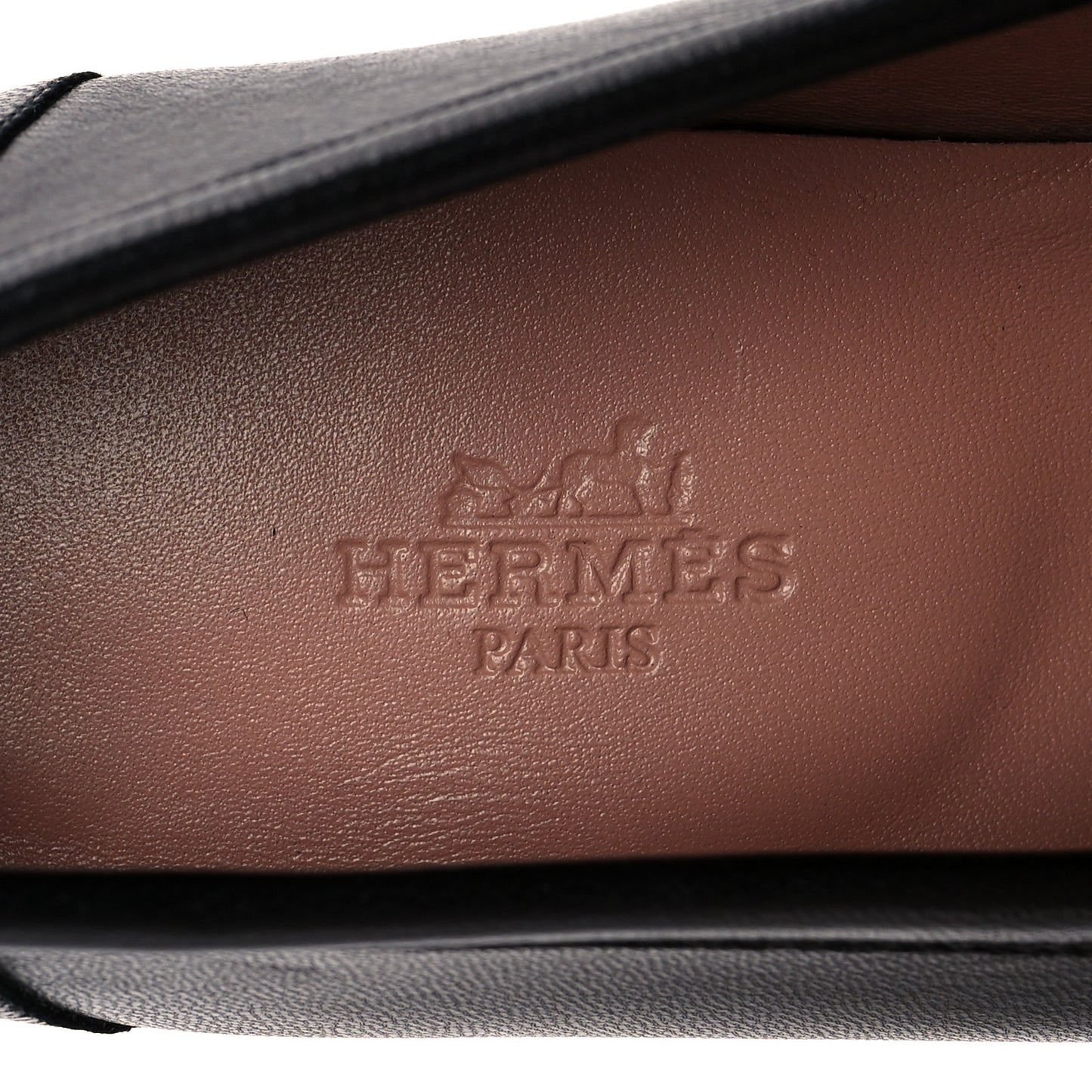 Goatskin Womens Paris Loafers 38 Black