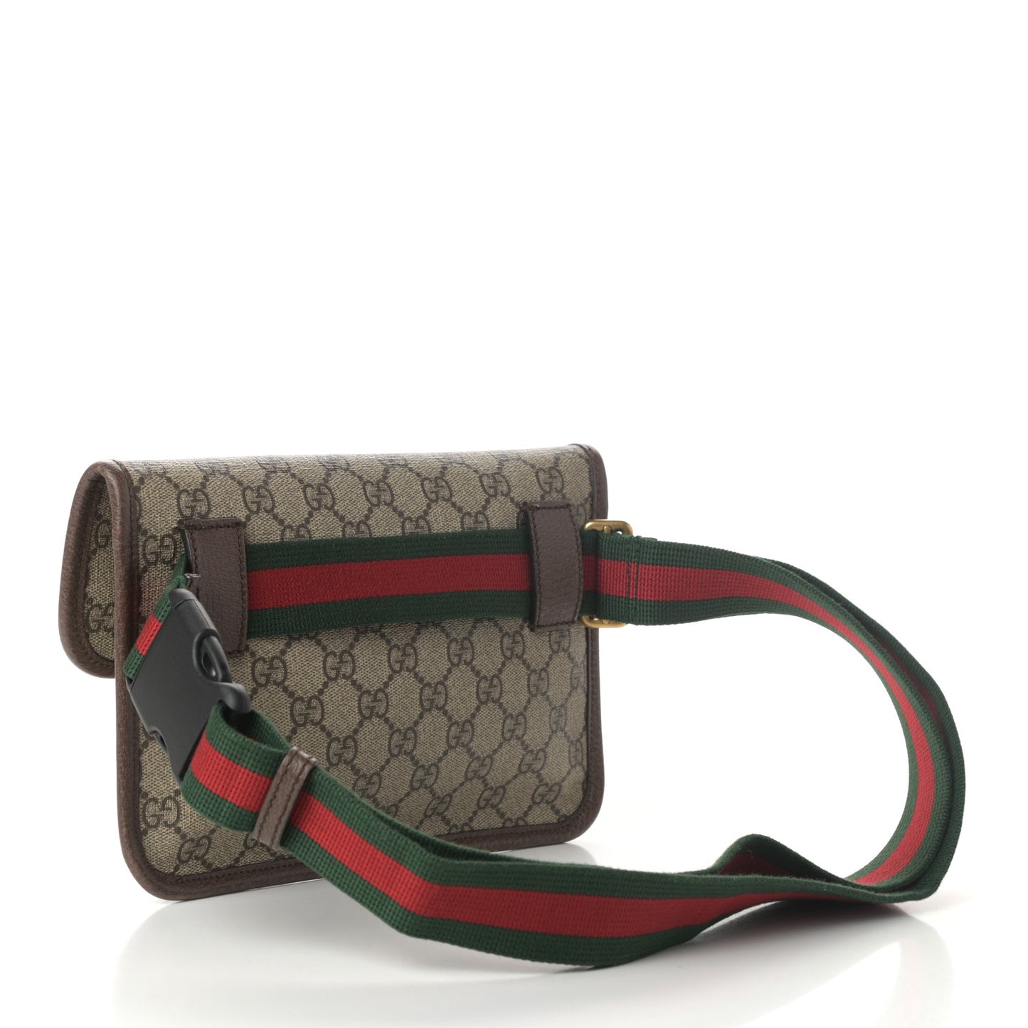 GG Supreme Monogram Neo Vintage Web Belt Bag Brown