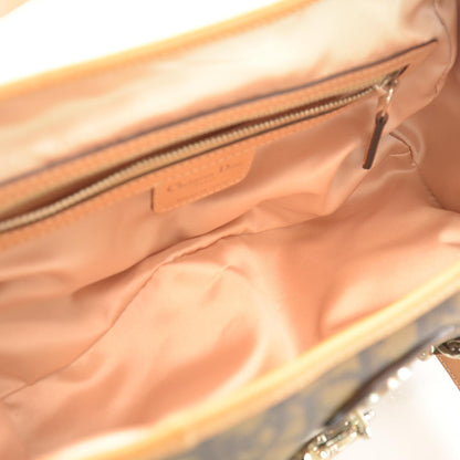 Christian Dior Monogram Romantique Trotter Flap Bag Brown 8 of 8