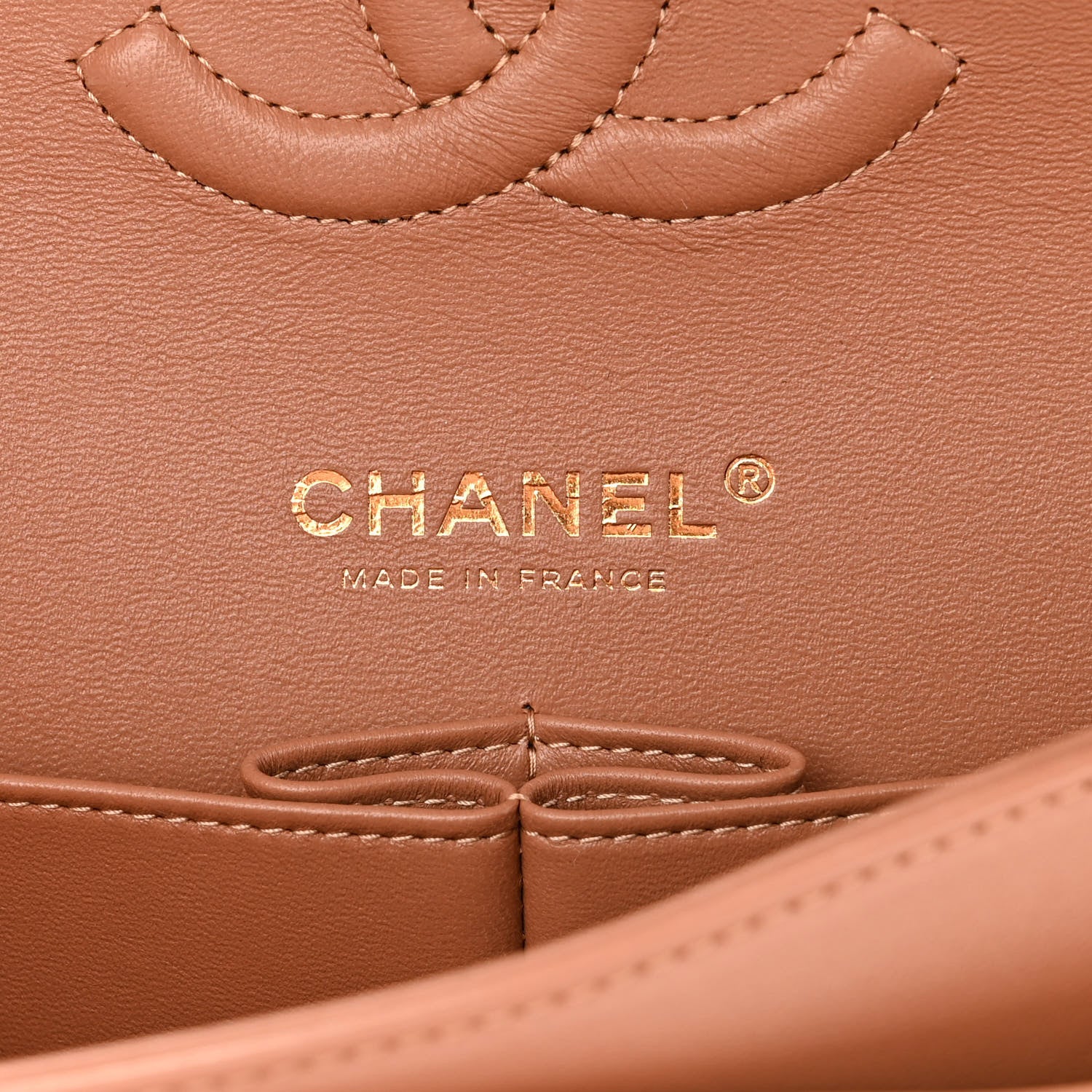 Chanel Lambskin Quilted Medium Double Flap Brown 6 of 11