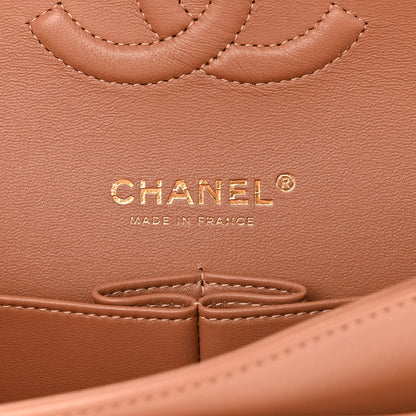 Chanel Lambskin Quilted Medium Double Flap Brown 6 of 11