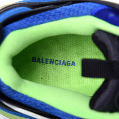 Balenciaga Mesh Nylon Mens Track Sneakers 39 Black Blue Green 8 of 10