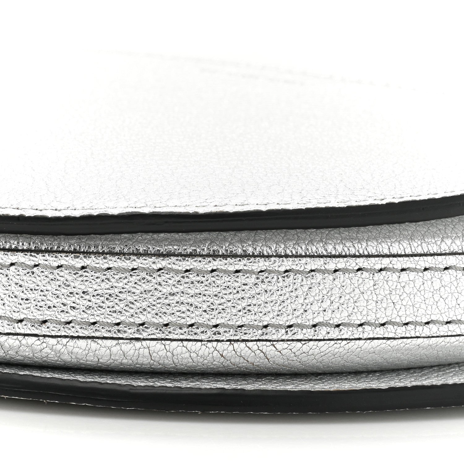 Burberry Metallic Lambskin Small Olympia Chain Shoulder Bag Silver 9 of 10