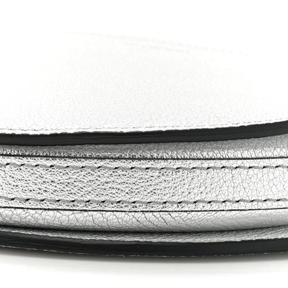Burberry Metallic Lambskin Small Olympia Chain Shoulder Bag Silver 9 of 10