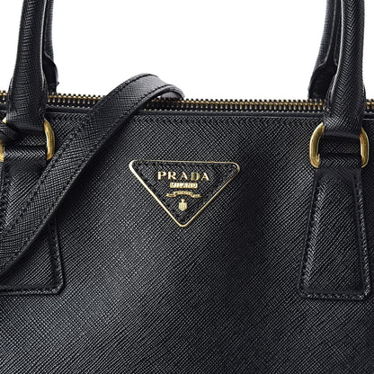Prada Saffiano Medium Galleria Double Zip Tote Black 8 of 10