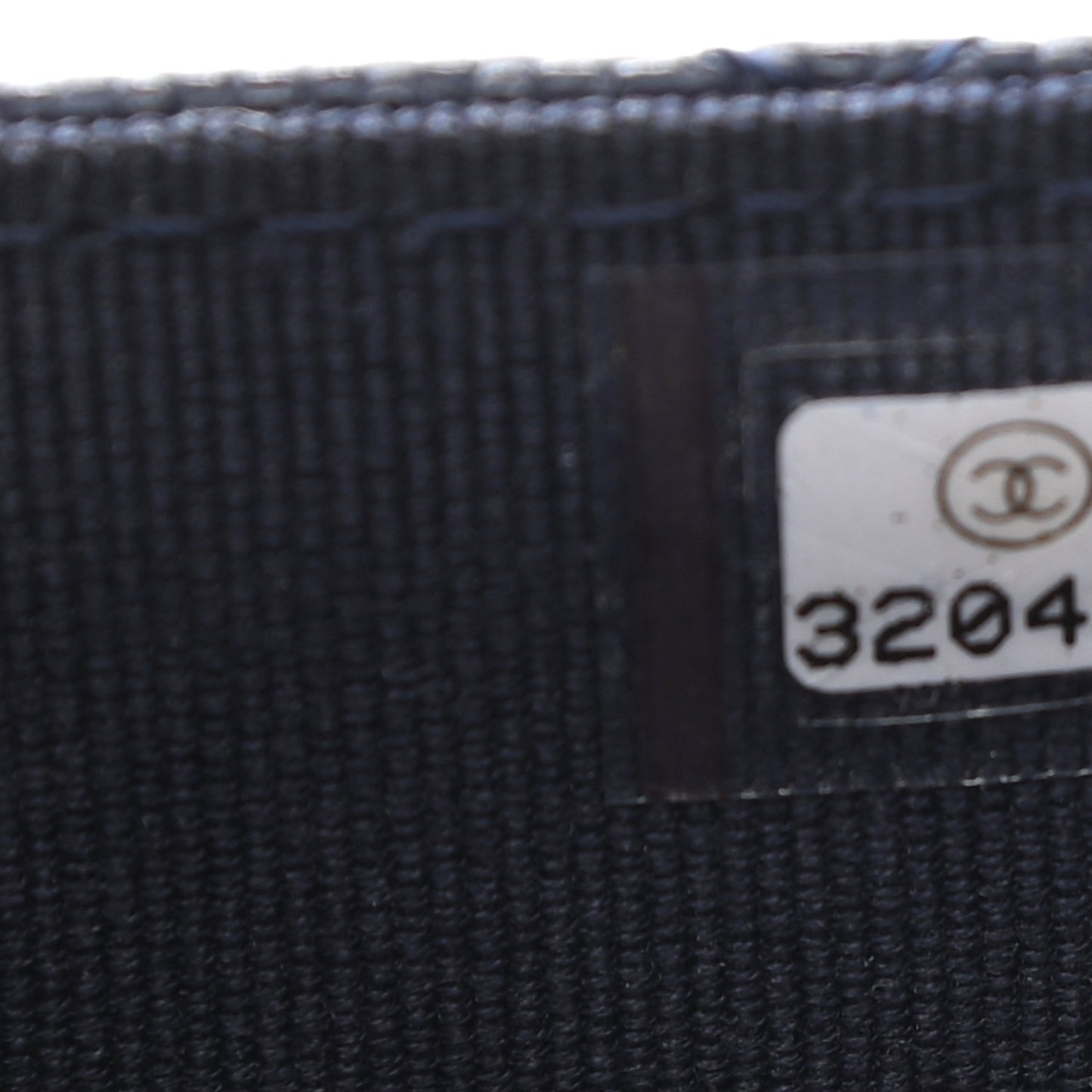 Caviar Quilted Crystal CC Flap Card Holder Navy Blue