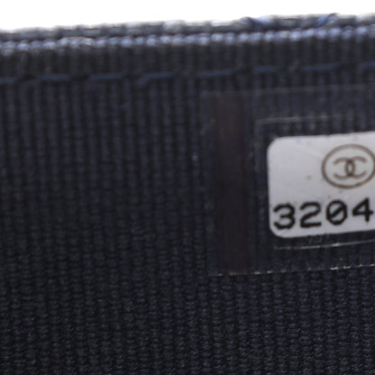 Chanel Caviar Quilted Crystal CC Flap Card Holder Navy Blue 7 of 8