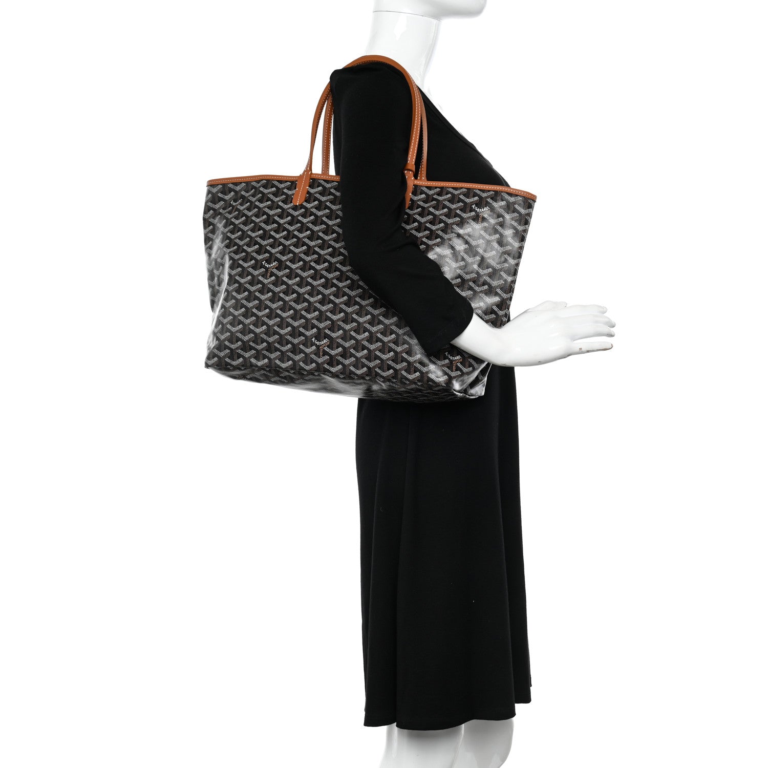 Goyard Goyardine Saint Louis PM Black Gold 2 of 11