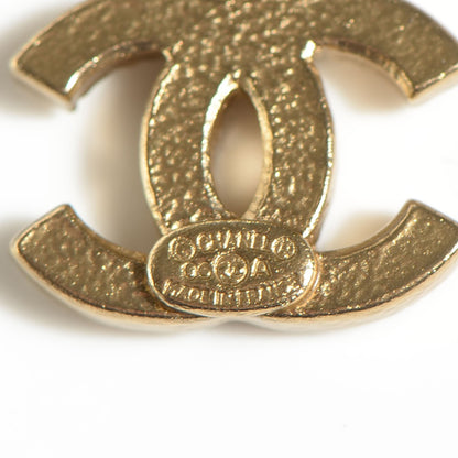 Chanel Crystal CC Camellia Drop Earrings Gold 4 of 4