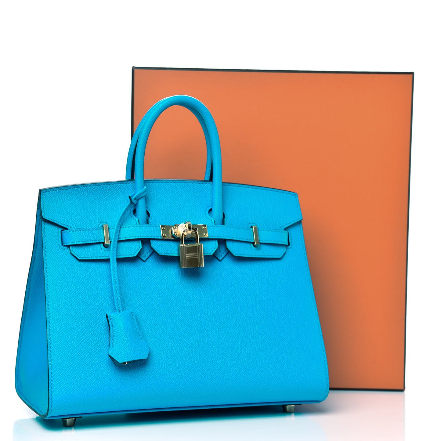 Epsom Birkin Sellier 25 Bleu Frida