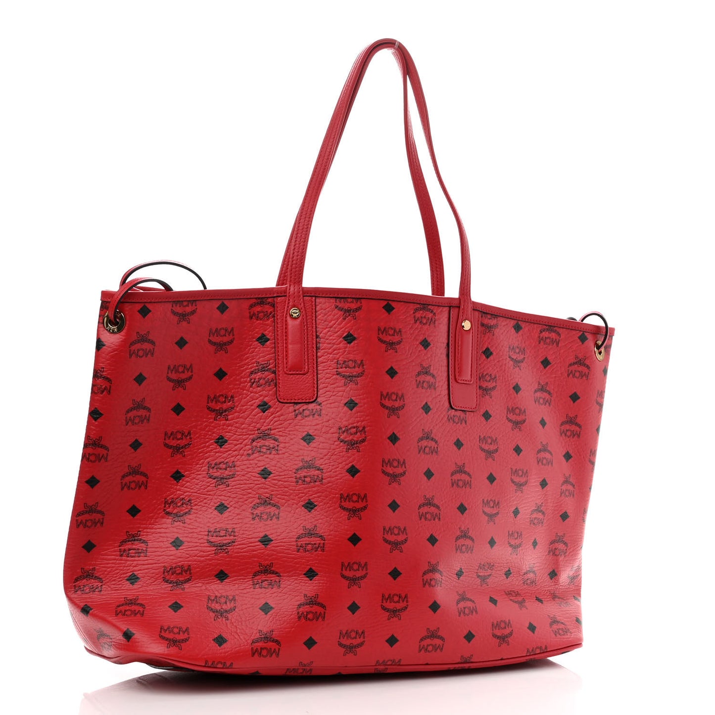 Visetos Large Liz Reversible Shopper Tote Ruby Red
