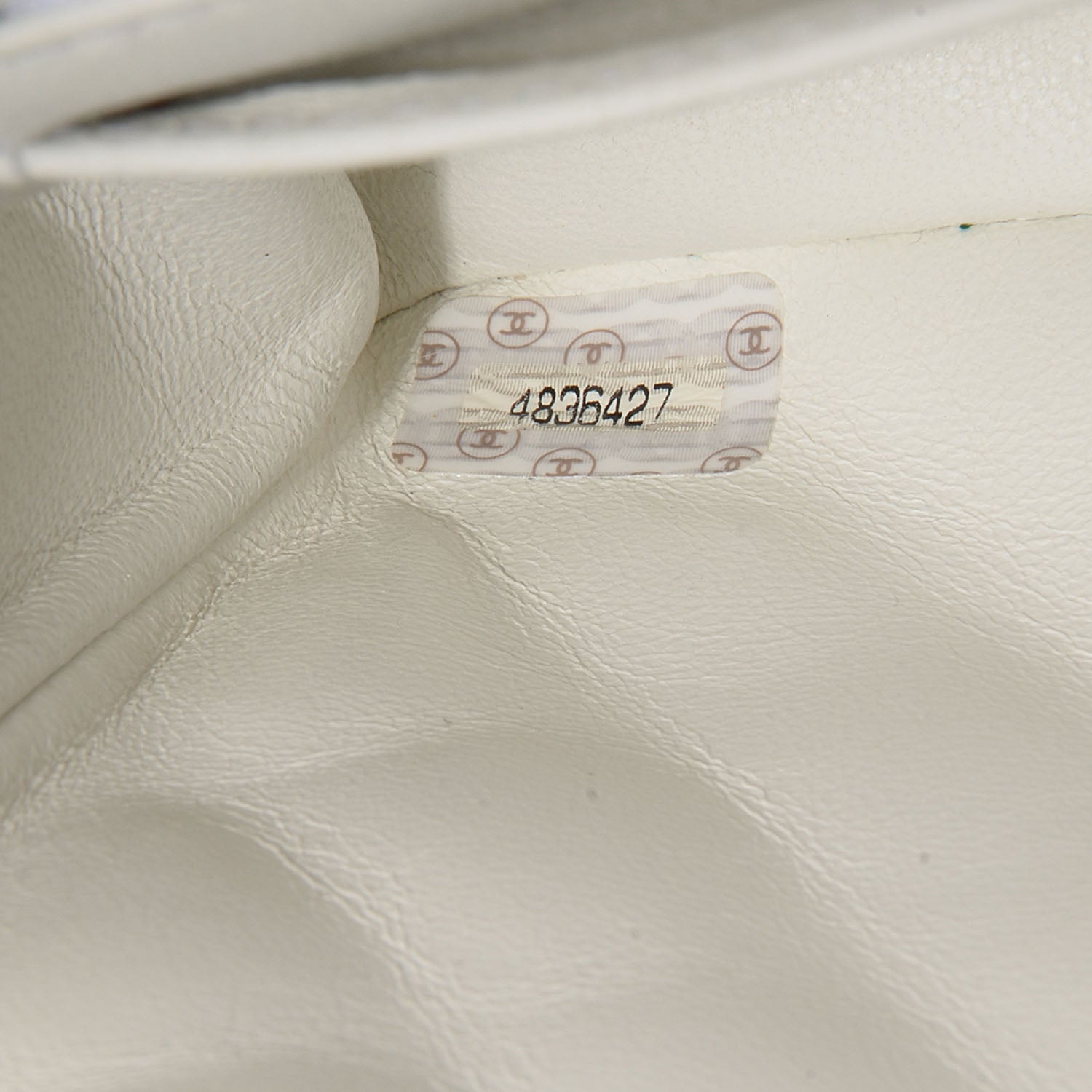 Chanel Lambskin Bekko Resin Small Single Flap White 8 of 9