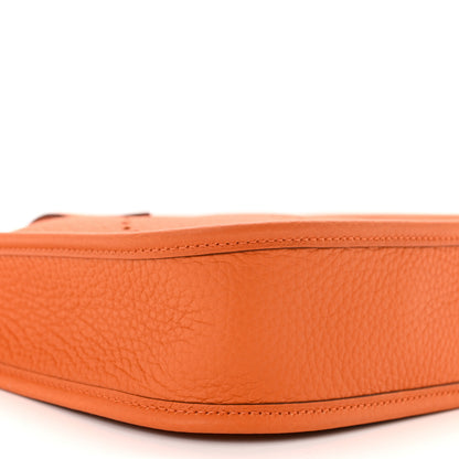 Hermes Taurillon Clemence Evelyne TPM Orange 9 of 11