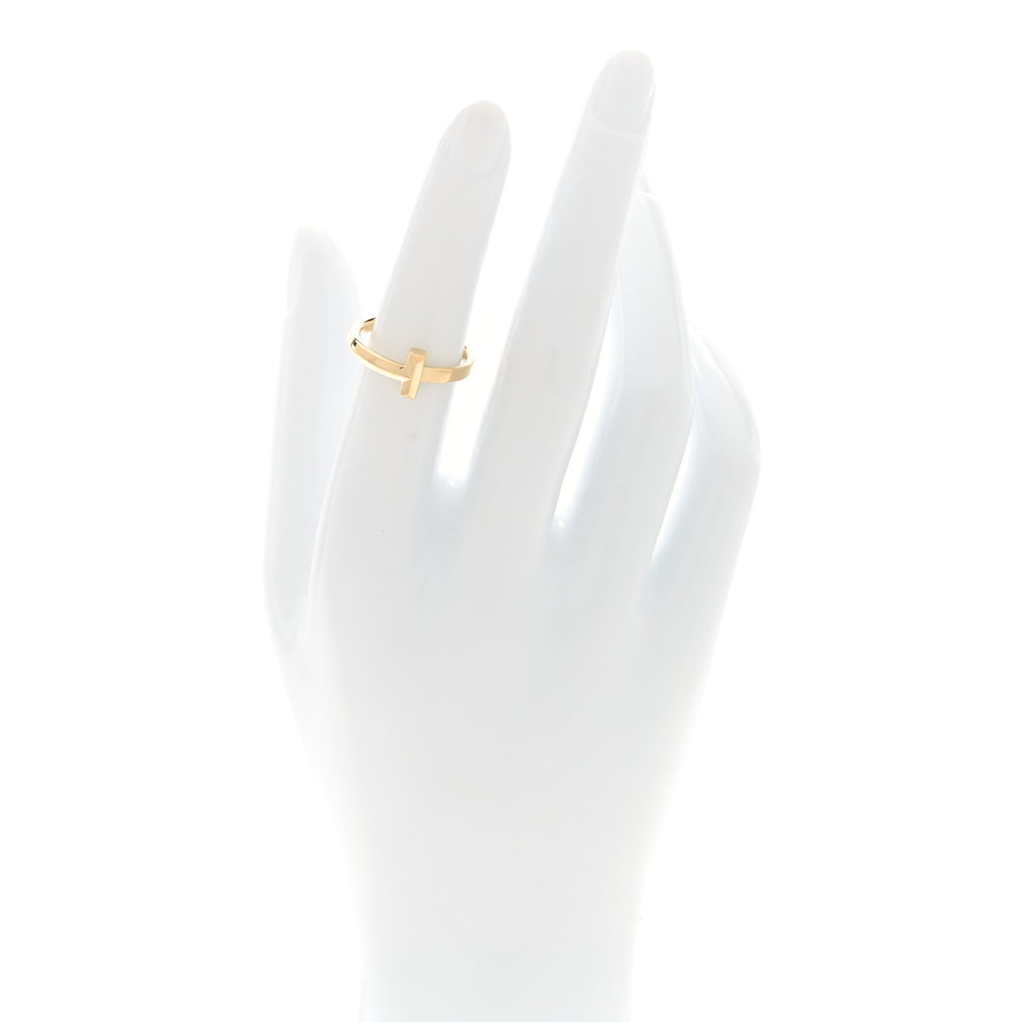 18K Yellow Gold T T1 Ring 52 6