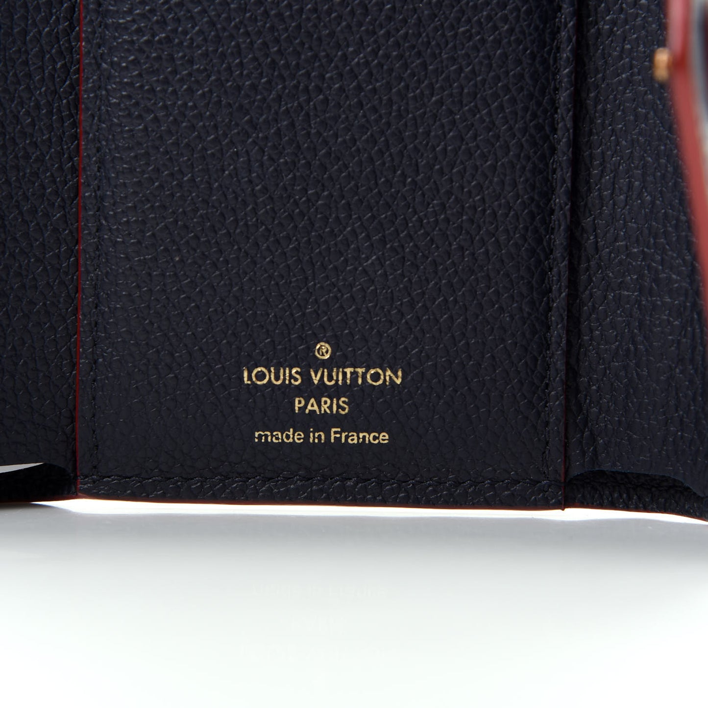 Empreinte Victorine Wallet Marine Rouge