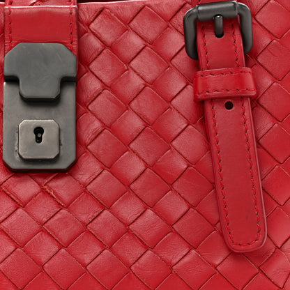 Bottega Veneta Nappa Intrecciato Small Roma Tote Red 7 of 17