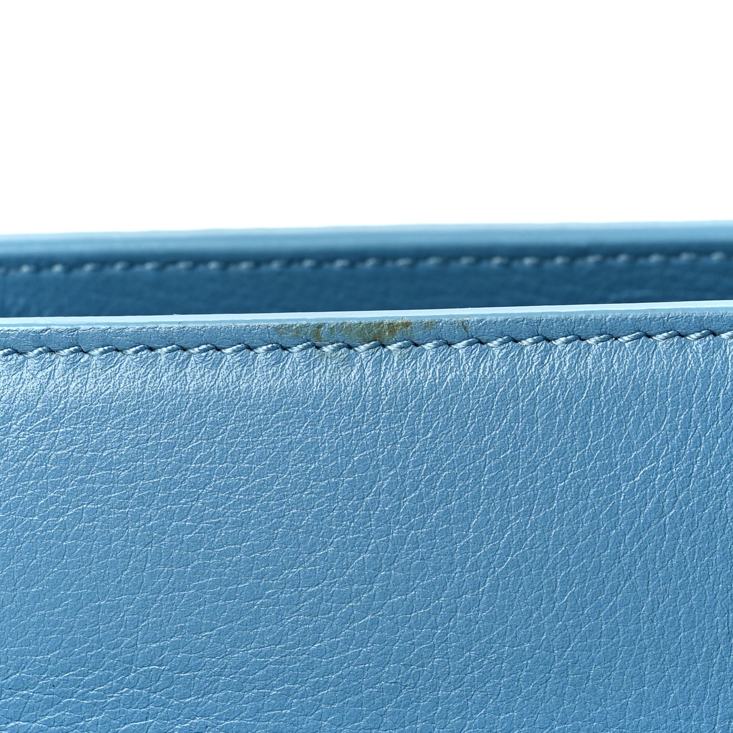 Grained Calfskin Small Sac De Jour Light Blue