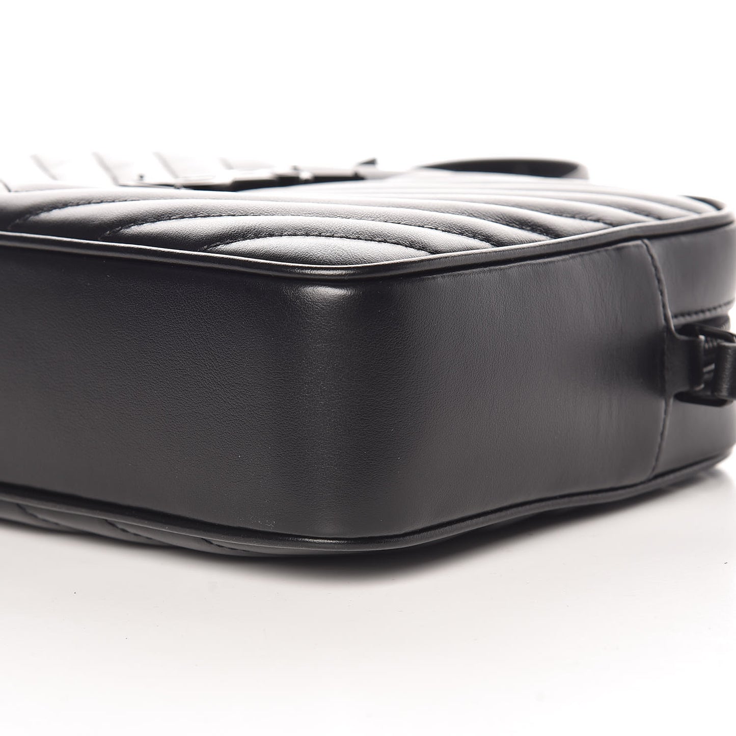 Calfskin Matelasse Monogram Lou Camera Bag Black