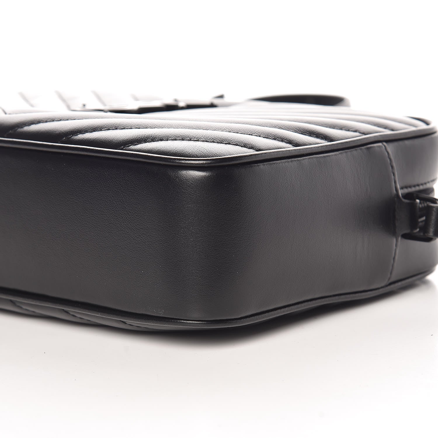 Saint Laurent Calfskin Matelasse Monogram Lou Camera Bag Black 9 of 9