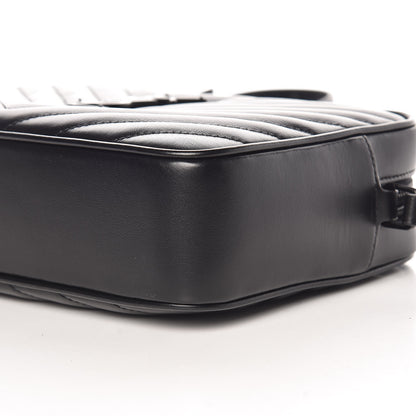 Saint Laurent Calfskin Matelasse Monogram Lou Camera Bag Black 9 of 9