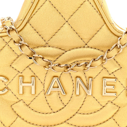Chanel Metallic Lambskin Quilted Walk Of Fame Star Bag Gold 8 of 10
