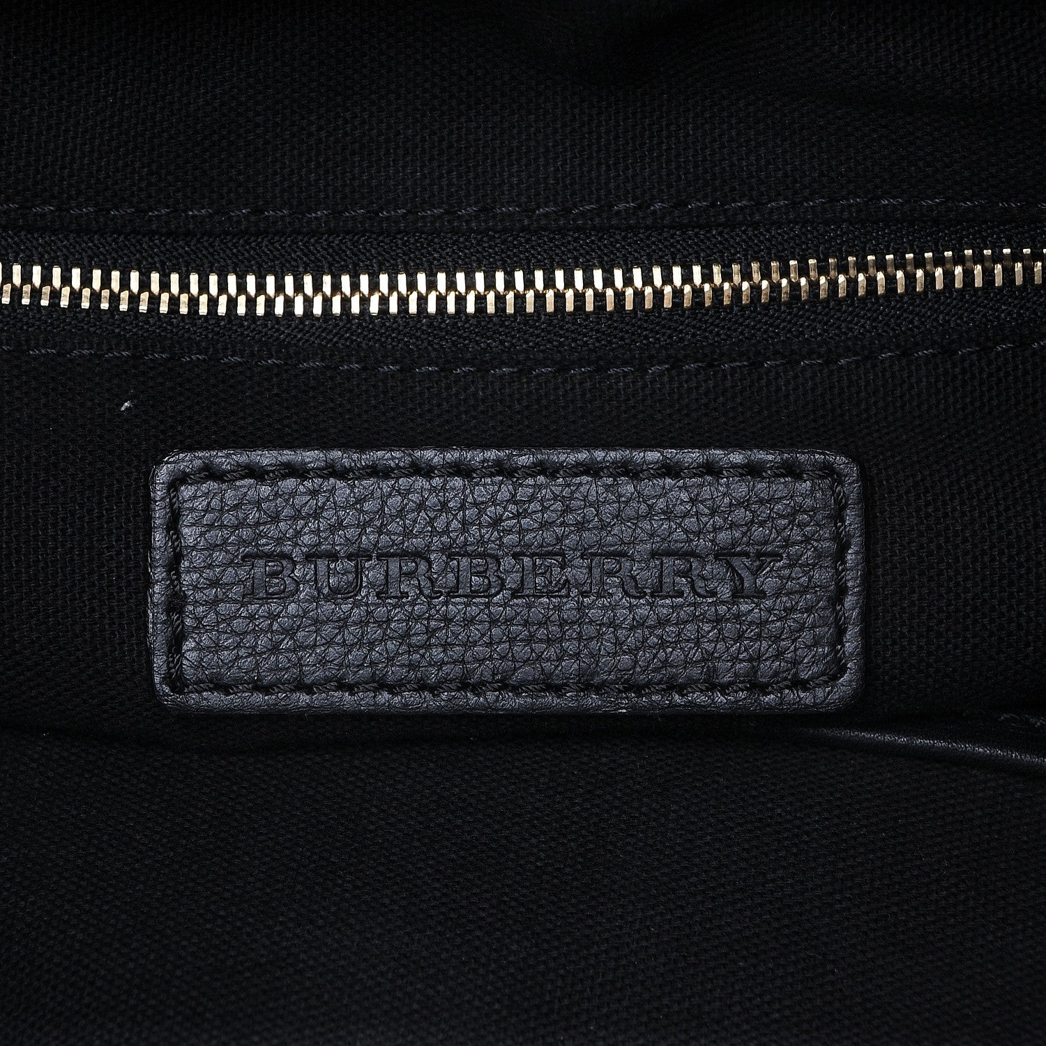 Burberry Grainy Calfskin House Check Medium Sycamore Hobo Black 6 of 8