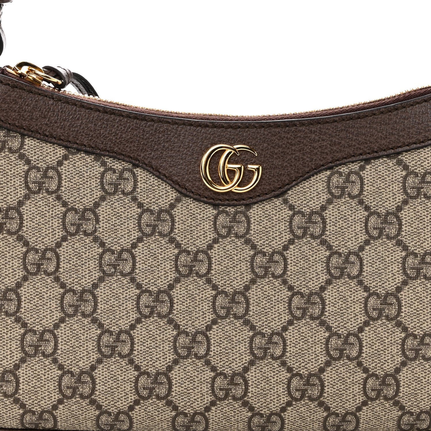 Gucci GG Supreme Monogram Textured Dollar Calfskin Small Ophidia Hobo Beige Ebony New Acero 8 of 10