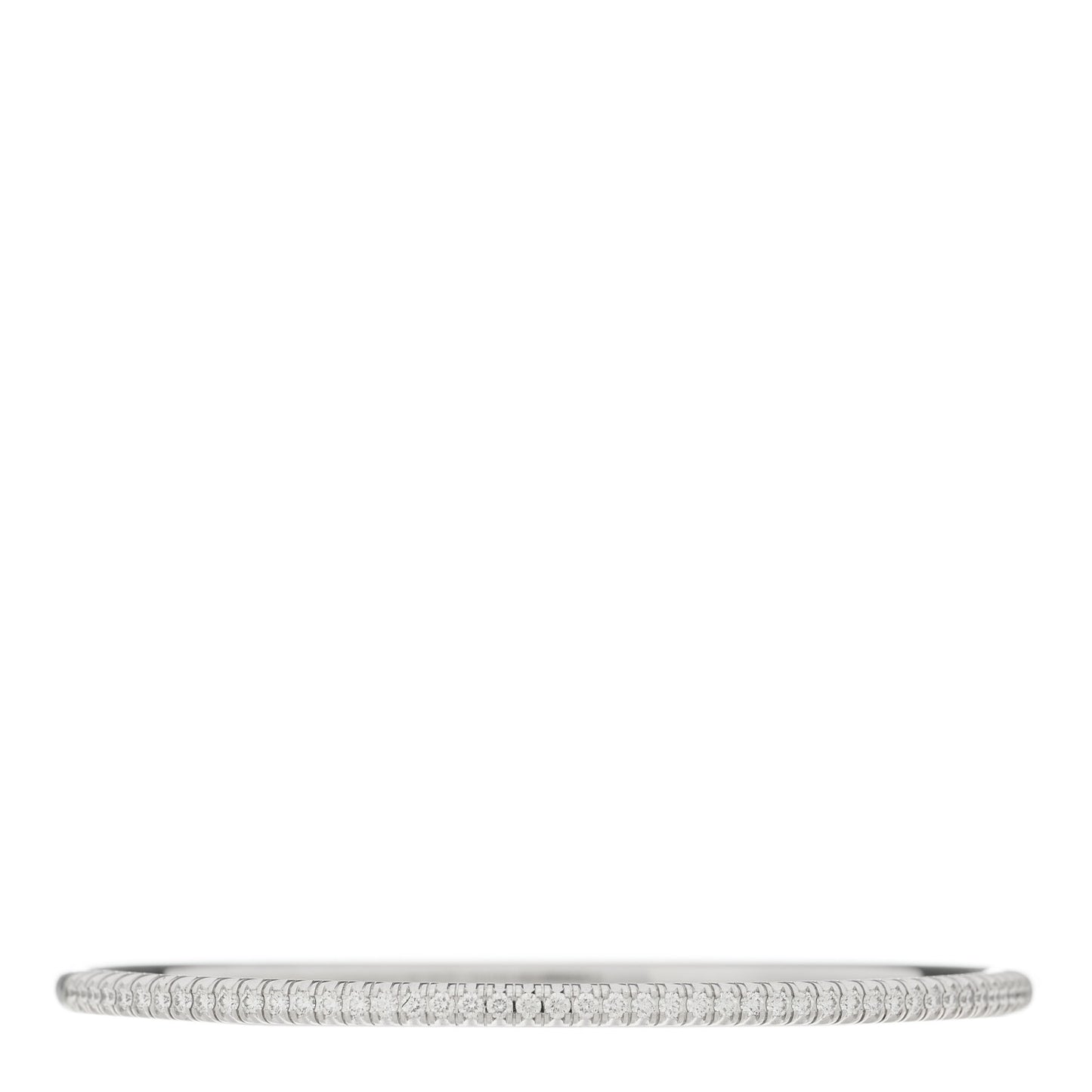 18K White Gold Diamond Etincelle de Cartier Bangle Bracelet 16