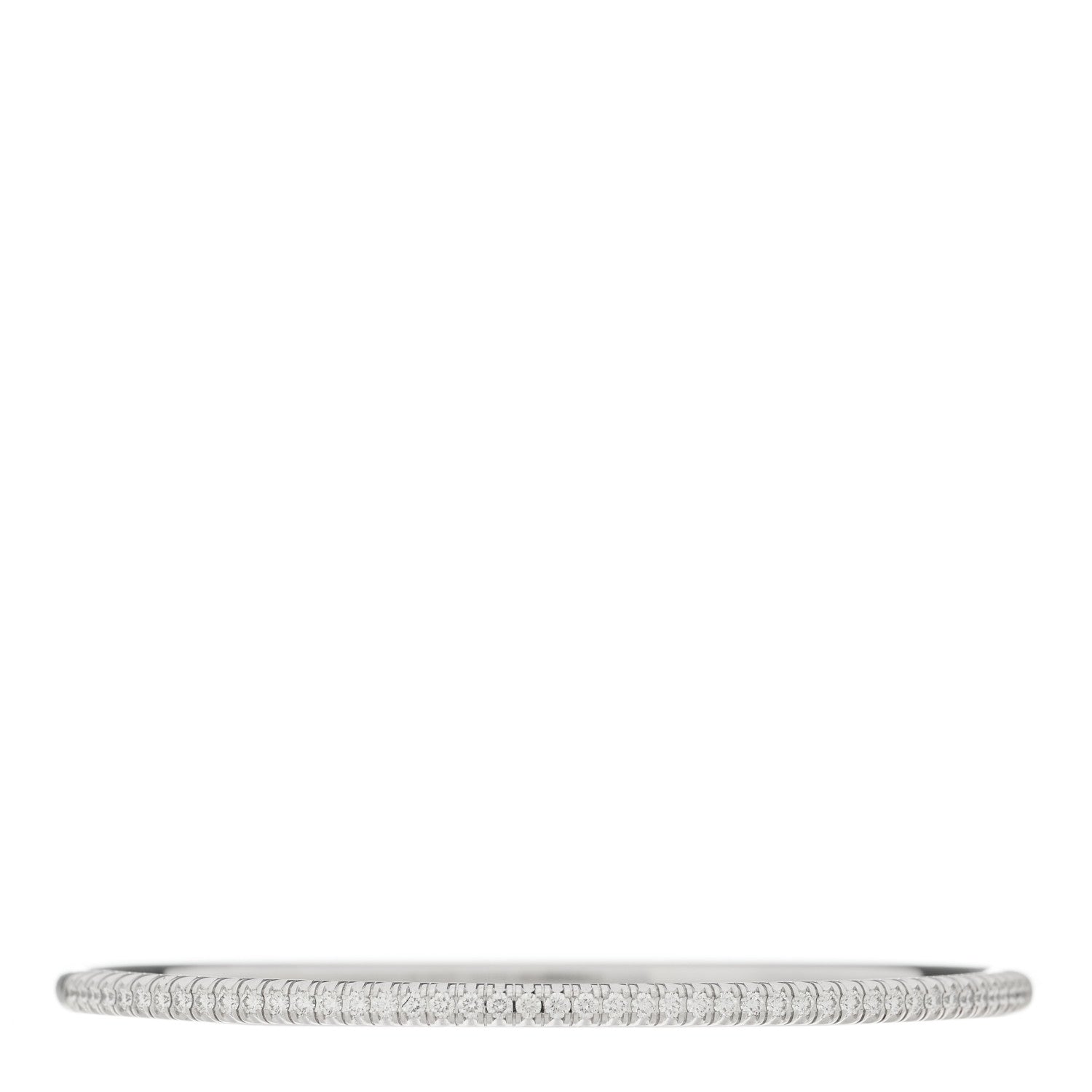 Cartier 18K White Gold Diamond Etincelle de Cartier Bangle Bracelet 16 1 of 3