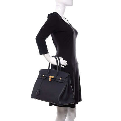 Hermes Togo Birkin 35 Bleu Nuit 2 of 40