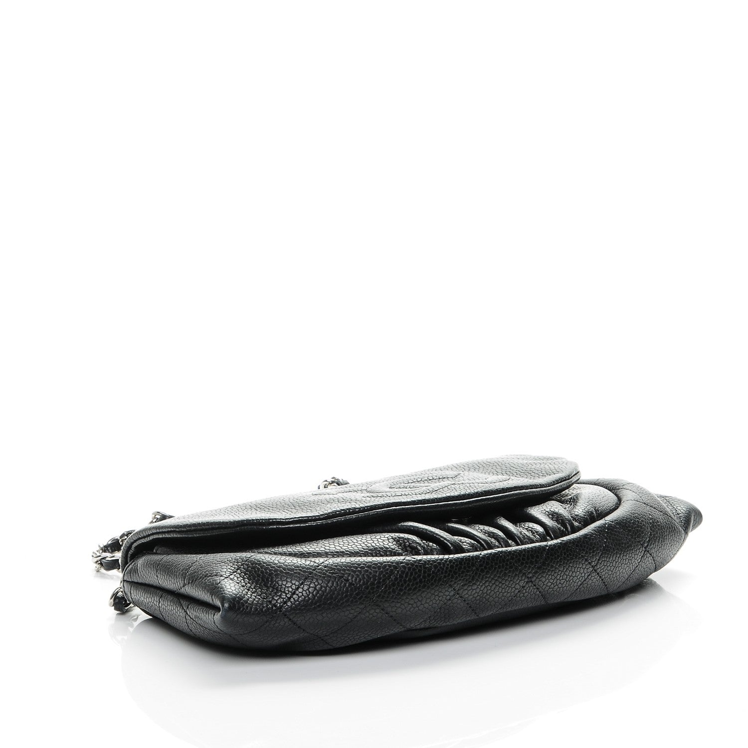 Chanel Caviar Half Moon Wallet On Chain WOC Black 4 of 8