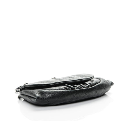 Chanel Caviar Half Moon Wallet On Chain WOC Black 4 of 8