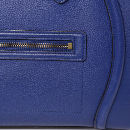 Celine Drummed Calfskin Mini Luggage Indigo 18 of 21