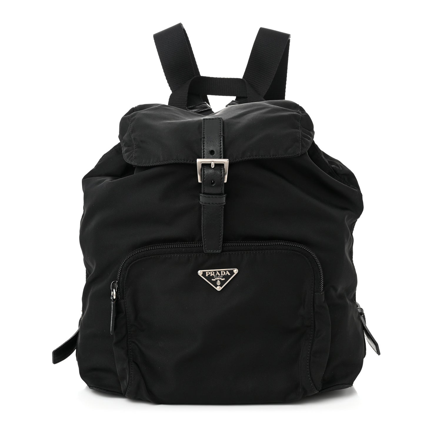 Tessuto Nylon Vela Cinch Backpack Black