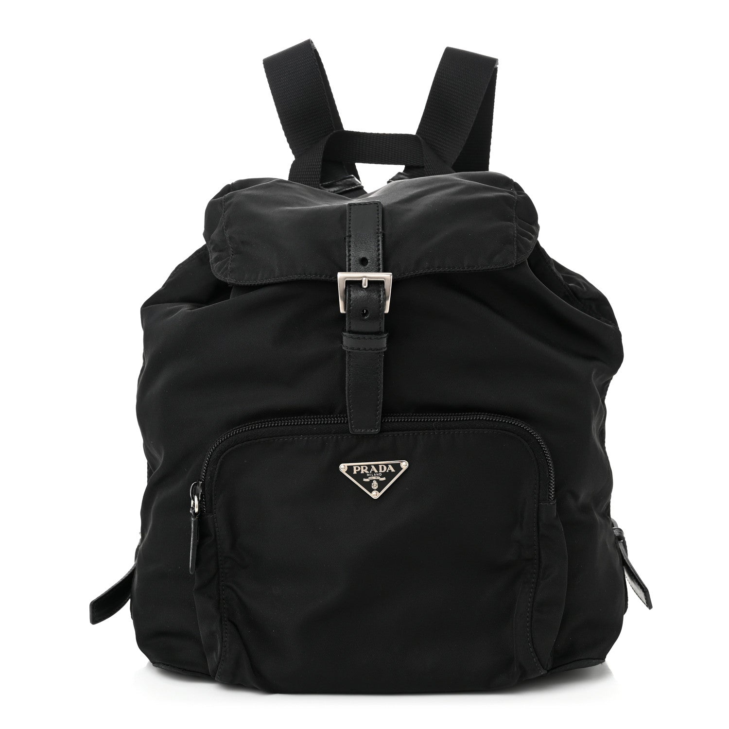 Prada Tessuto Nylon Vela Cinch Backpack Black 1 of 10