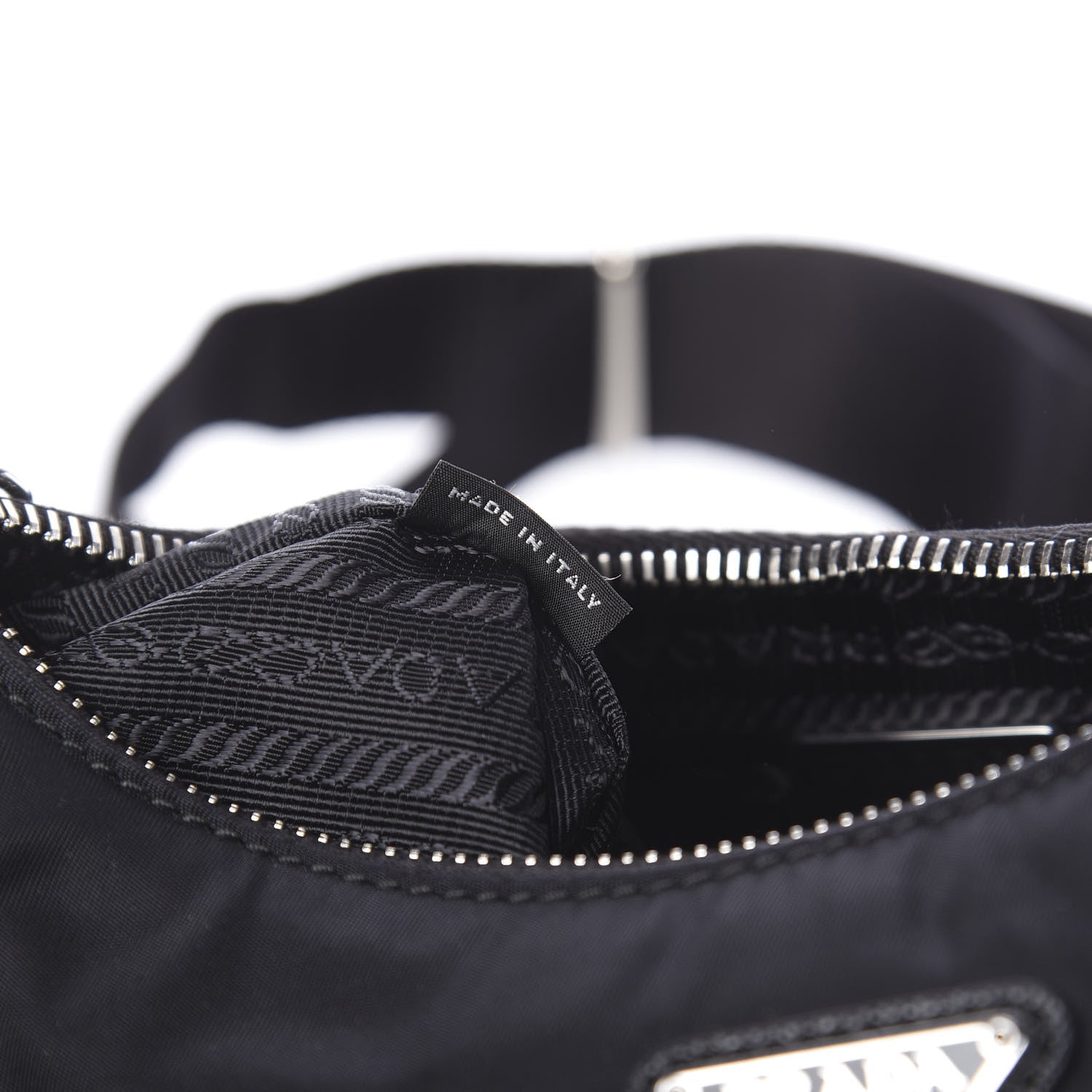 Prada Nylon Re-Edition 2005 Shoulder Bag Black 7 of 10